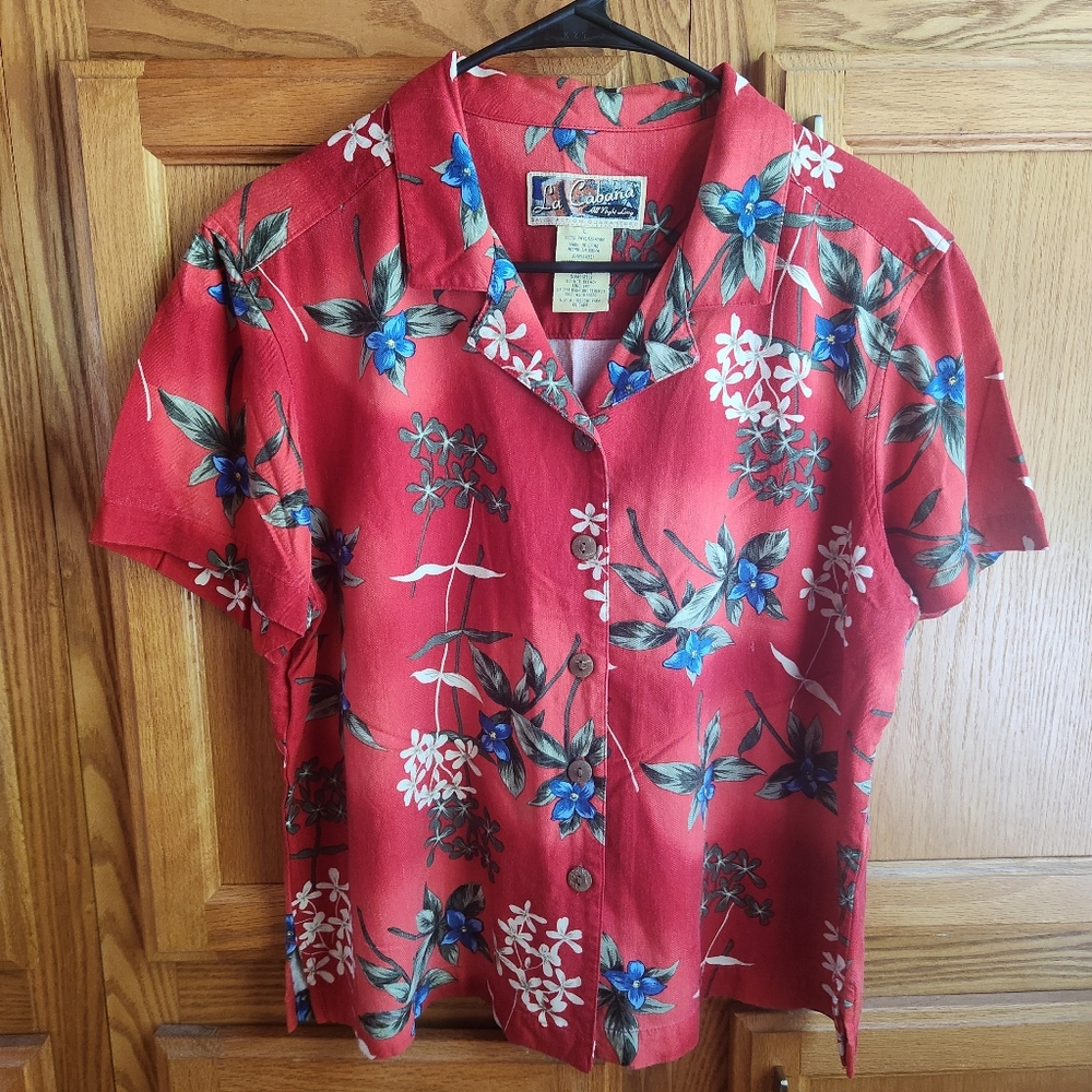 Vintage La Cabana Hawaiian Shirt Size Large